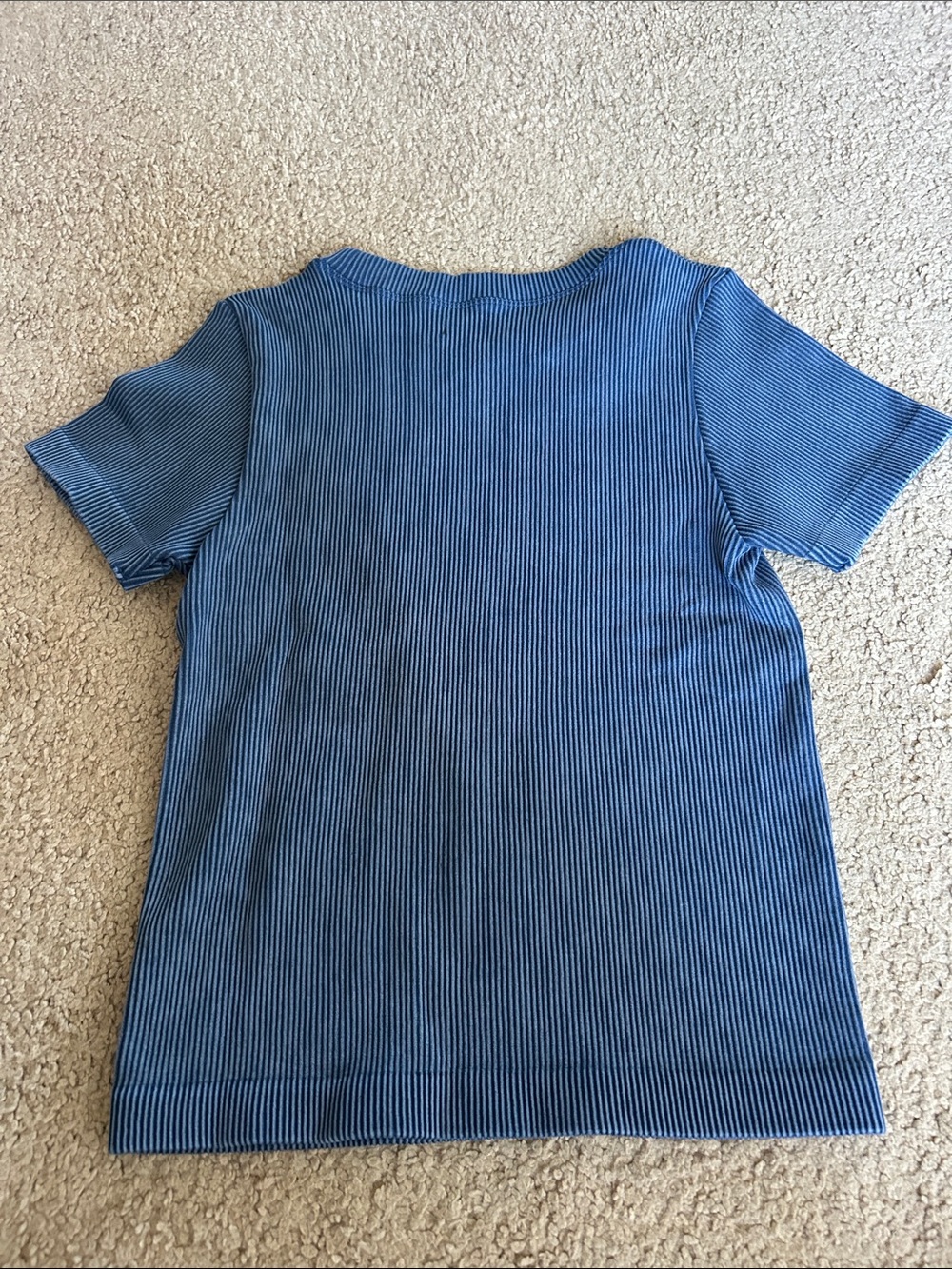 Blue Ribbed Shirt - Picture 4 of 4